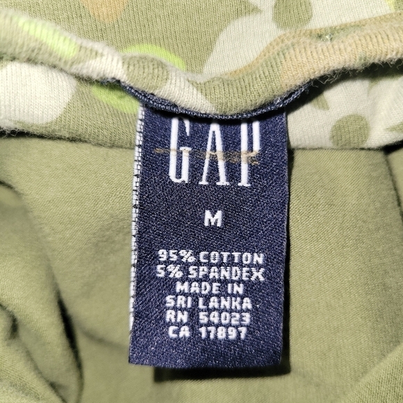 Gap Halter Top M Floral Green - Picture 3 of 3